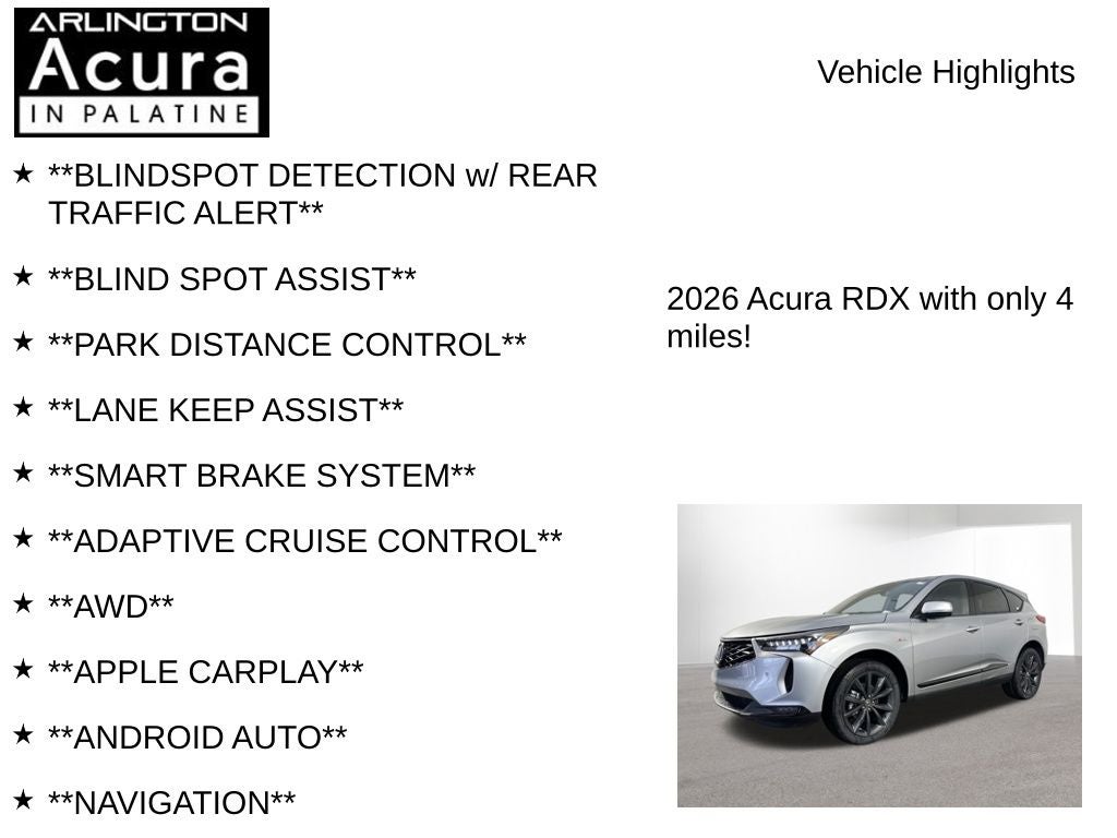 2026 Acura RDX SH-AWD A-Spec