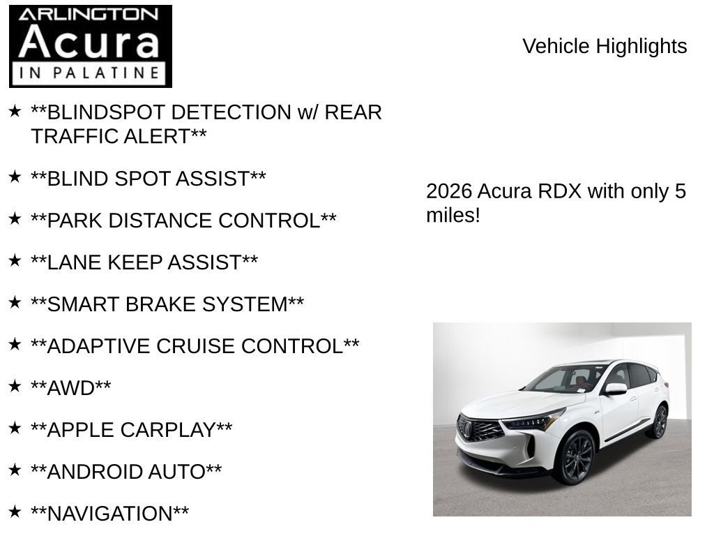 2026 Acura RDX SH-AWD A-Spec