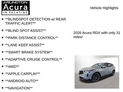 2026 Acura RDX w/A-Spec Package