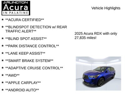 2025 Acura RDX w/A-Spec Package