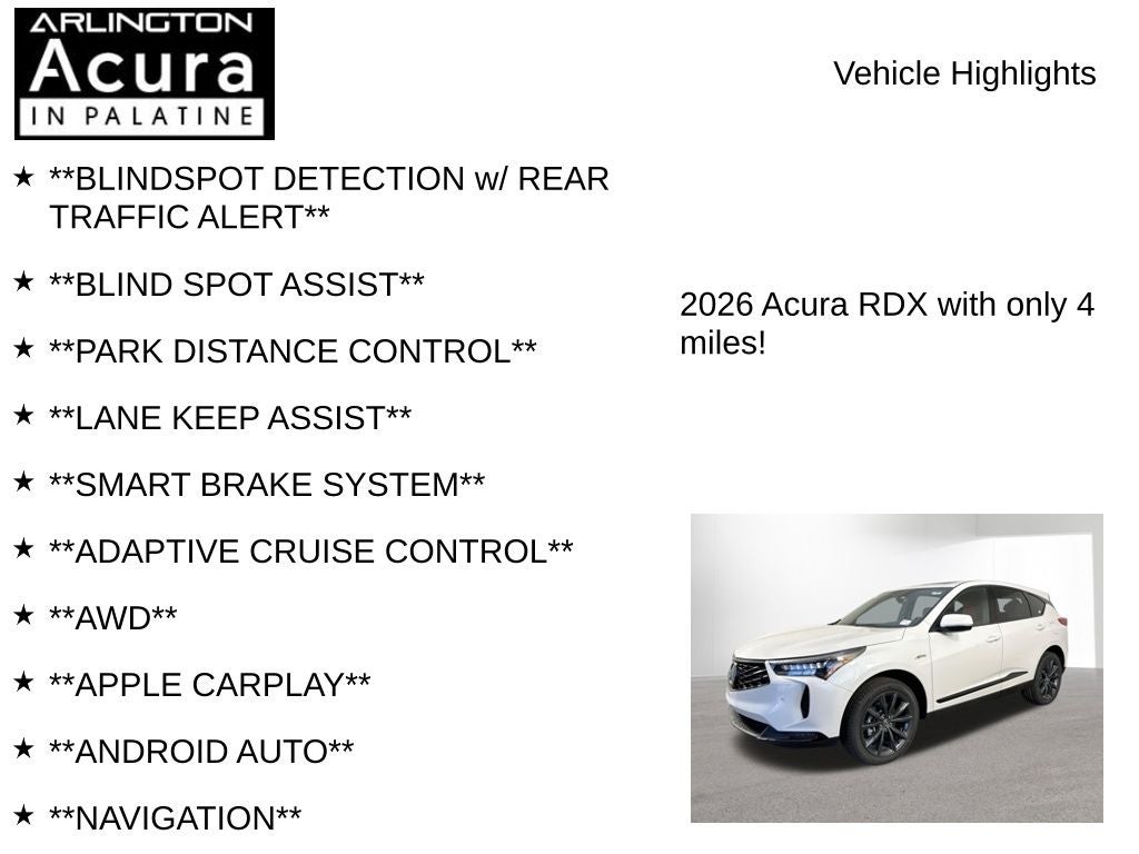 2026 Acura RDX SH-AWD A-Spec
