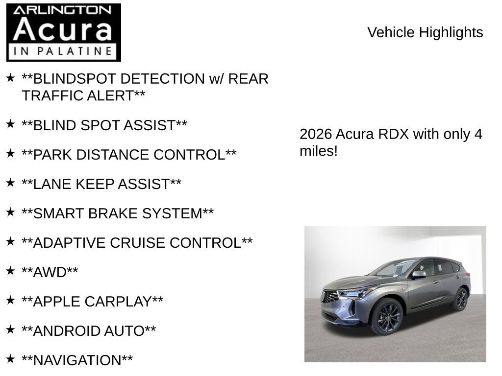 2026 Acura RDX SH-AWD A-Spec