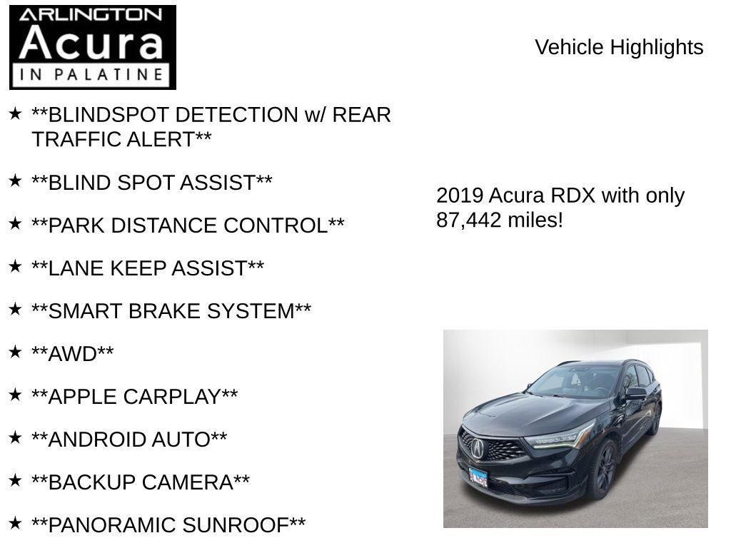 2019 Acura RDX w/A-Spec Pkg