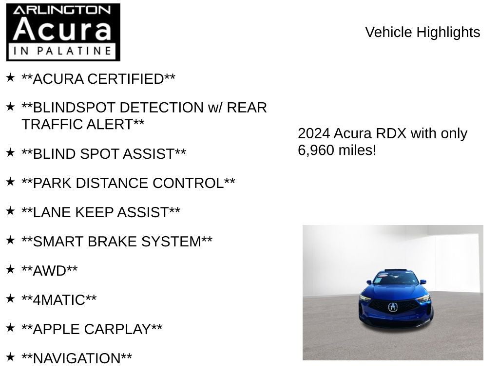 2024 Acura RDX w/A-Spec Package