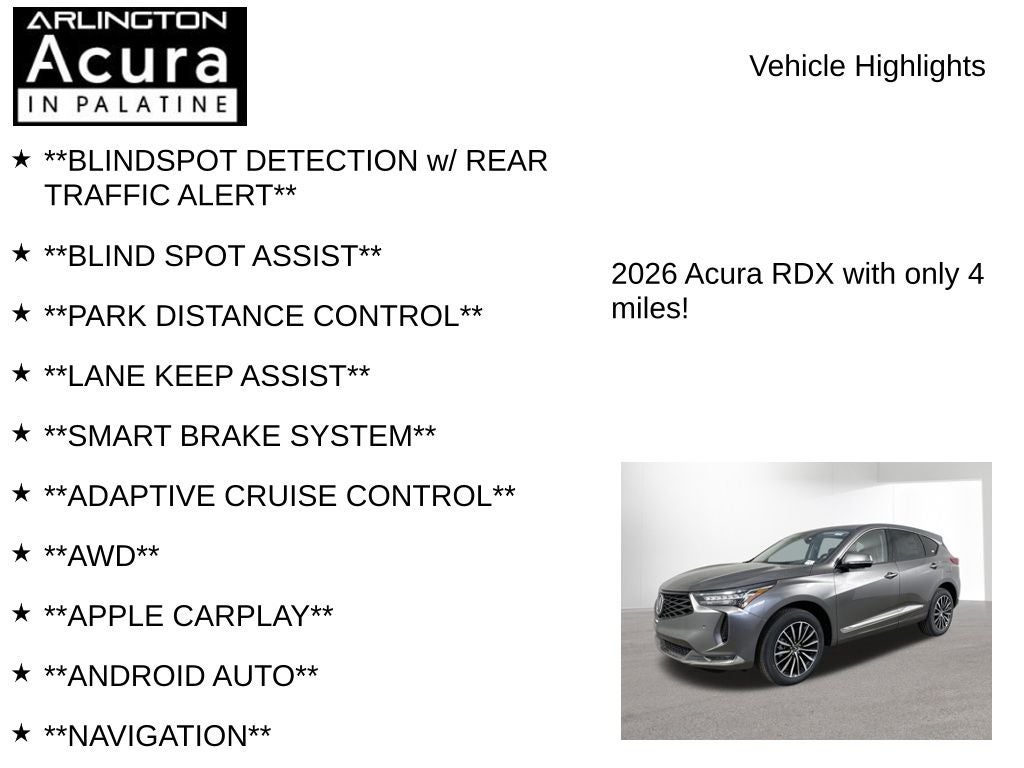 2026 Acura RDX SH-AWD with Advance Package