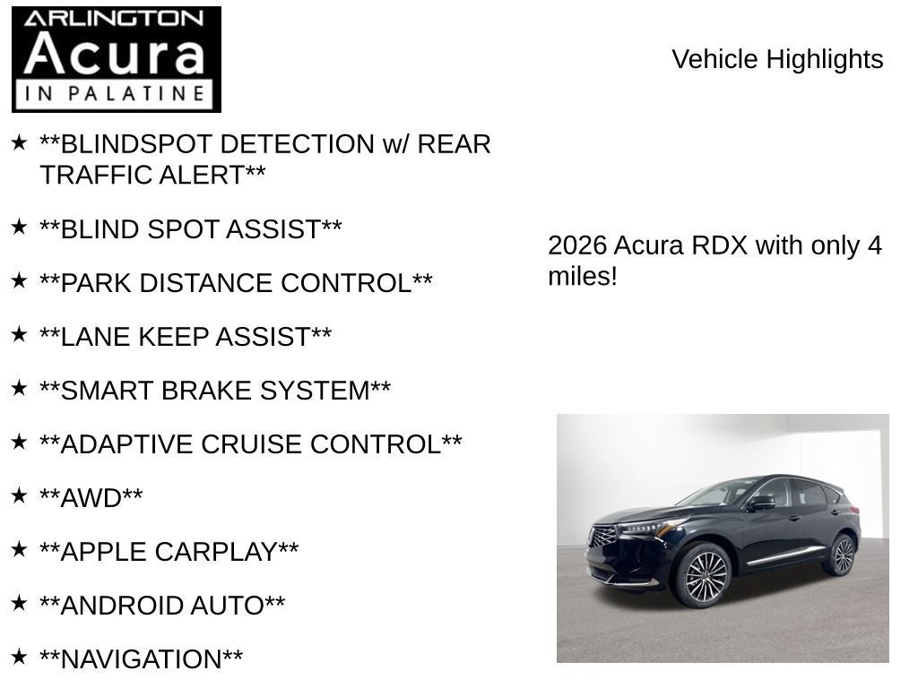 2026 Acura RDX SH-AWD with Advance Package