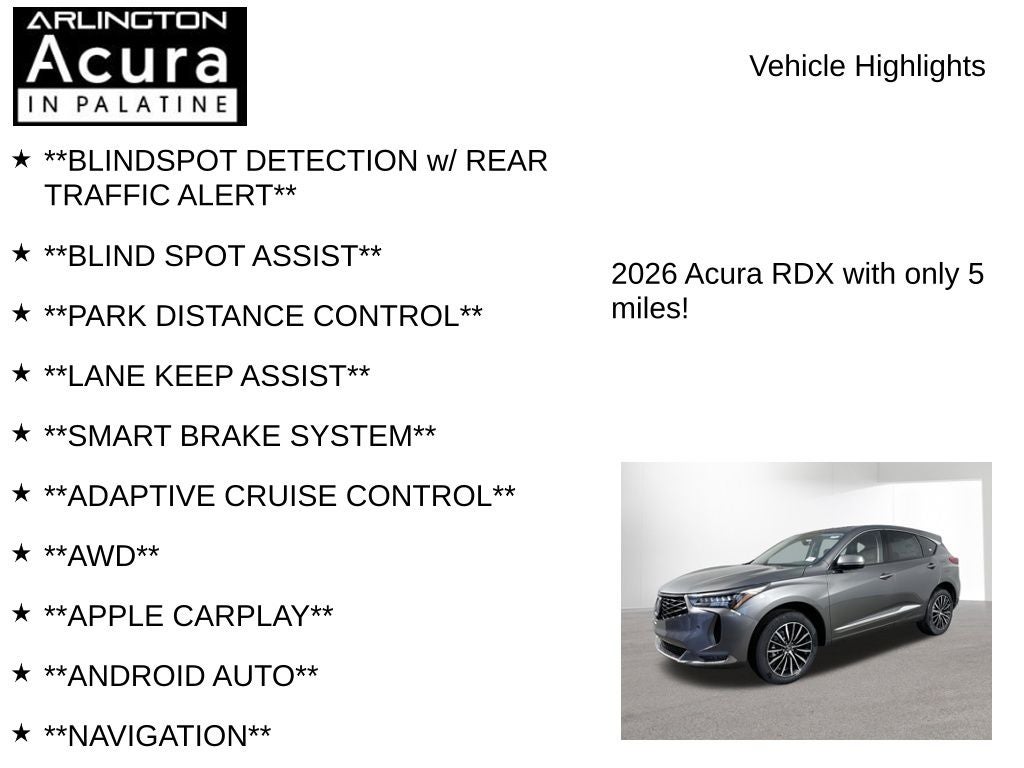 2026 Acura RDX SH-AWD with Advance Package