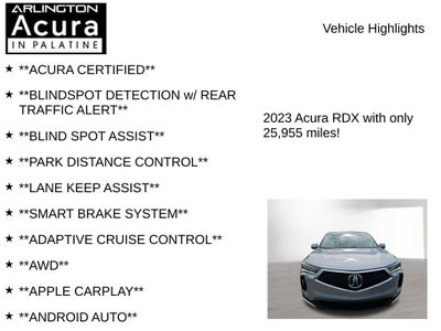 2023 Acura RDX w/Advance Package