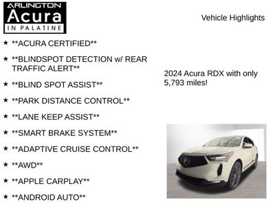 2024 Acura RDX w/A-Spec Advance Package