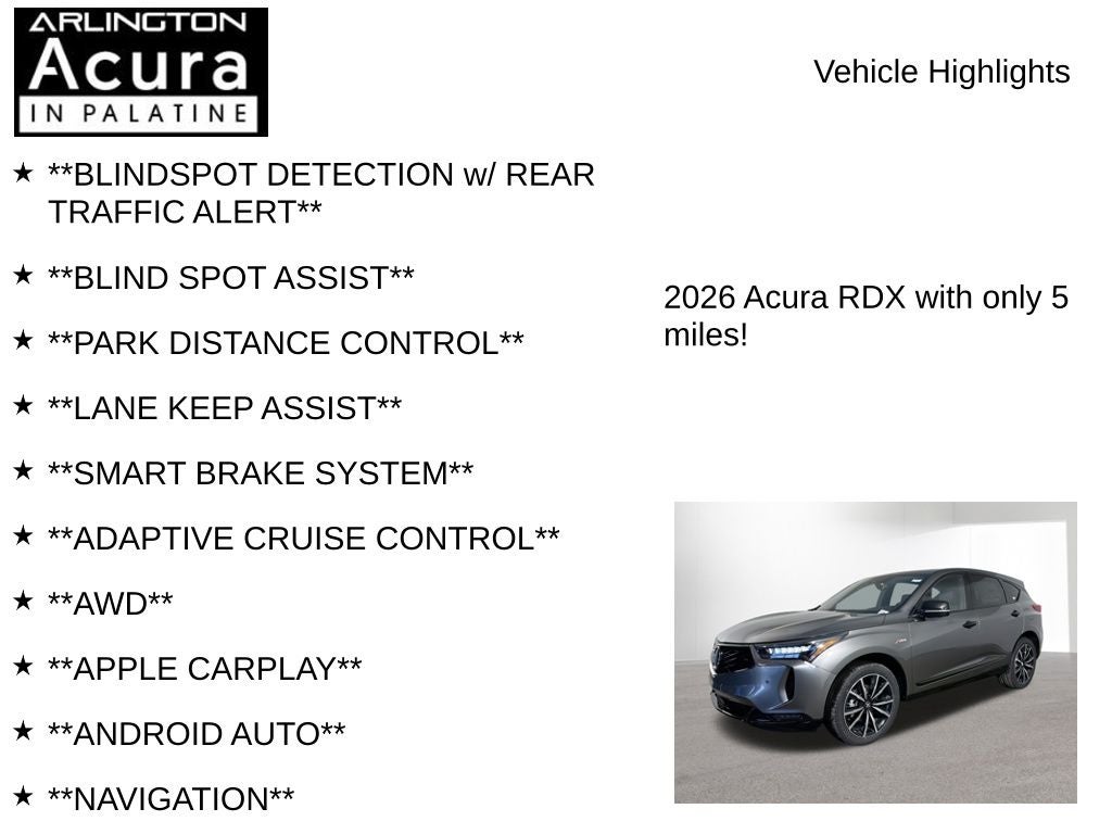 2026 Acura RDX SH-AWD A-Spec with Advance Package