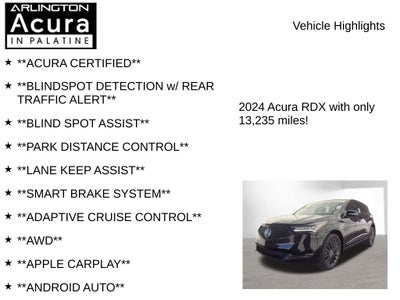 2024 Acura RDX w/A-Spec Advance Package
