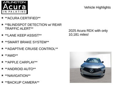2025 Acura RDX w/A-Spec Advance Package