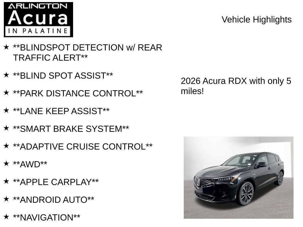 2026 Acura RDX SH-AWD A-Spec with Advance Package