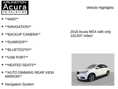 2018 Acura MDX SH-AWD with Technology Package