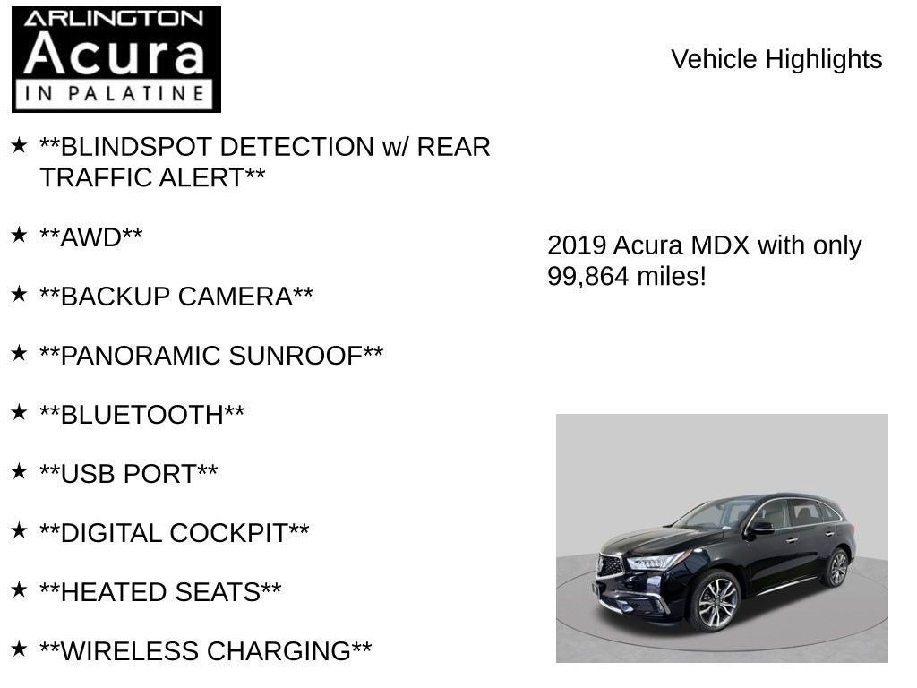 2019 Acura MDX SH-AWD with Advance Package