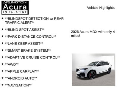 2026 Acura MDX SH-AWD Type S with Advance Package