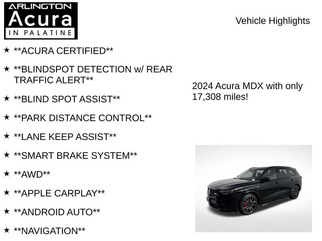 2024 Acura MDX SH-AWD TYPE S ADV