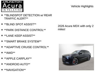 2026 Acura MDX SH-AWD Type S with Advance Package