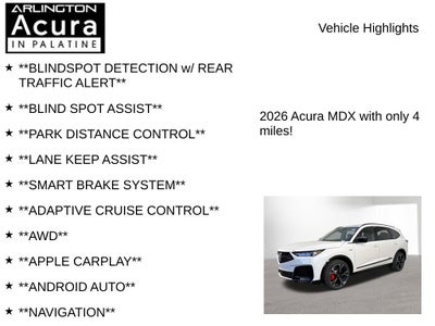 2026 Acura MDX SH-AWD Type S with Advance Package
