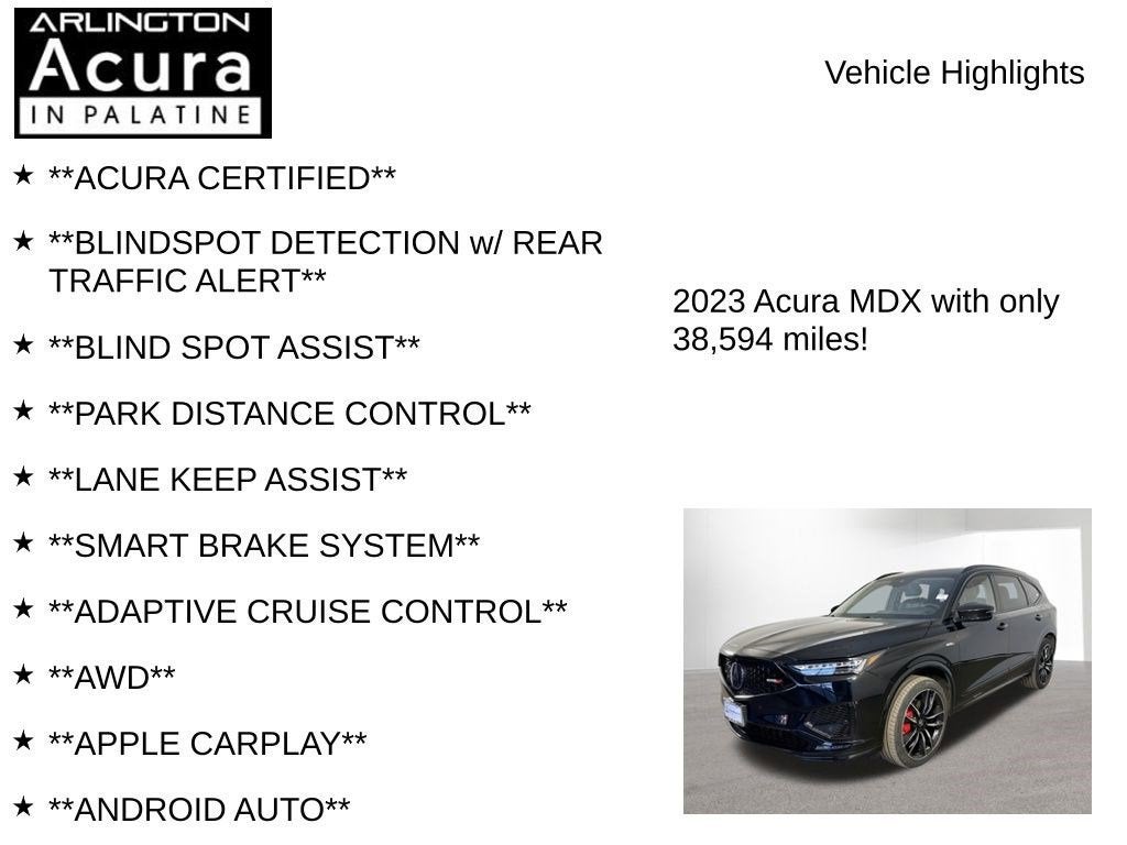 2023 Acura MDX Type S w/Advance Package