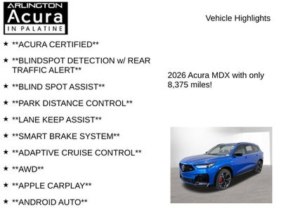 2026 Acura MDX Type S w/Advance Package