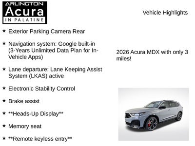 2026 Acura MDX SH-AWD Type S with Advance Package