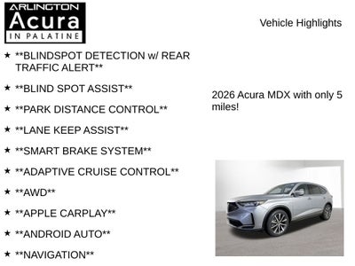 2026 Acura MDX with Technology Package