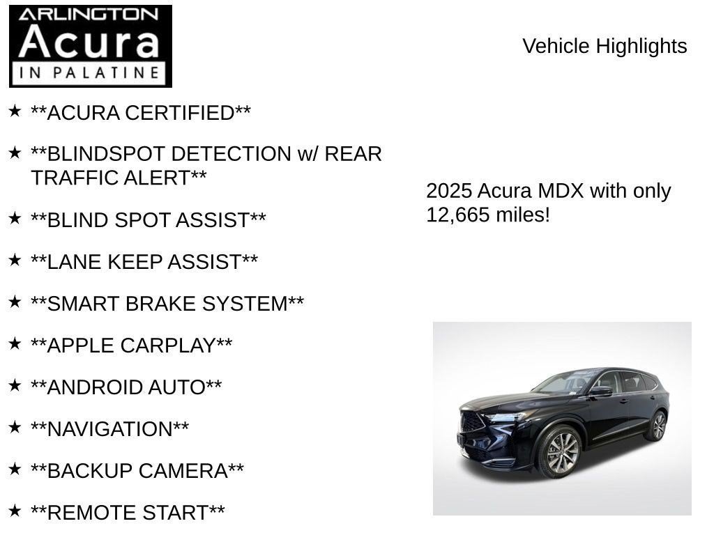 2025 Acura MDX TECH