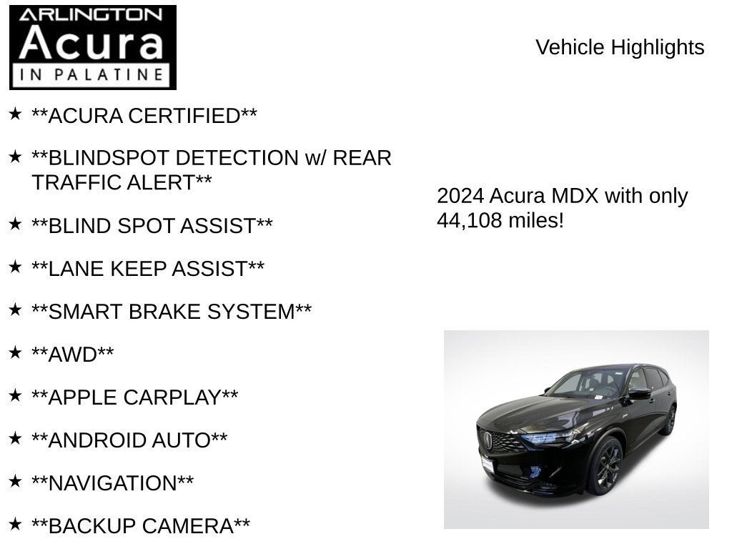 2024 Acura MDX SH-AWD A-SPEC