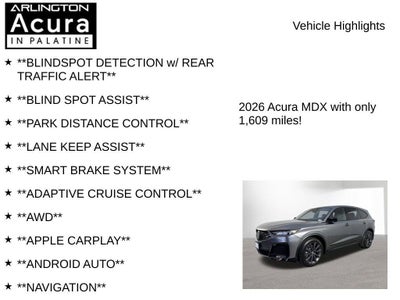 2026 Acura MDX SH-AWD A-Spec