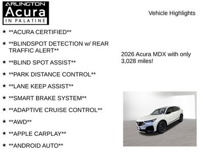 2026 Acura MDX w/A-Spec Package