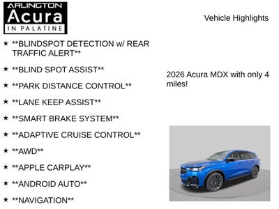2026 Acura MDX SH-AWD A-Spec