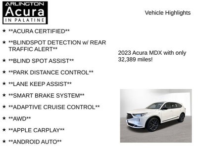 2023 Acura MDX SH-AWD with A-Spec Package