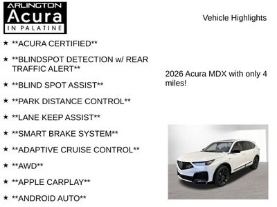 2026 Acura MDX w/A-Spec Package