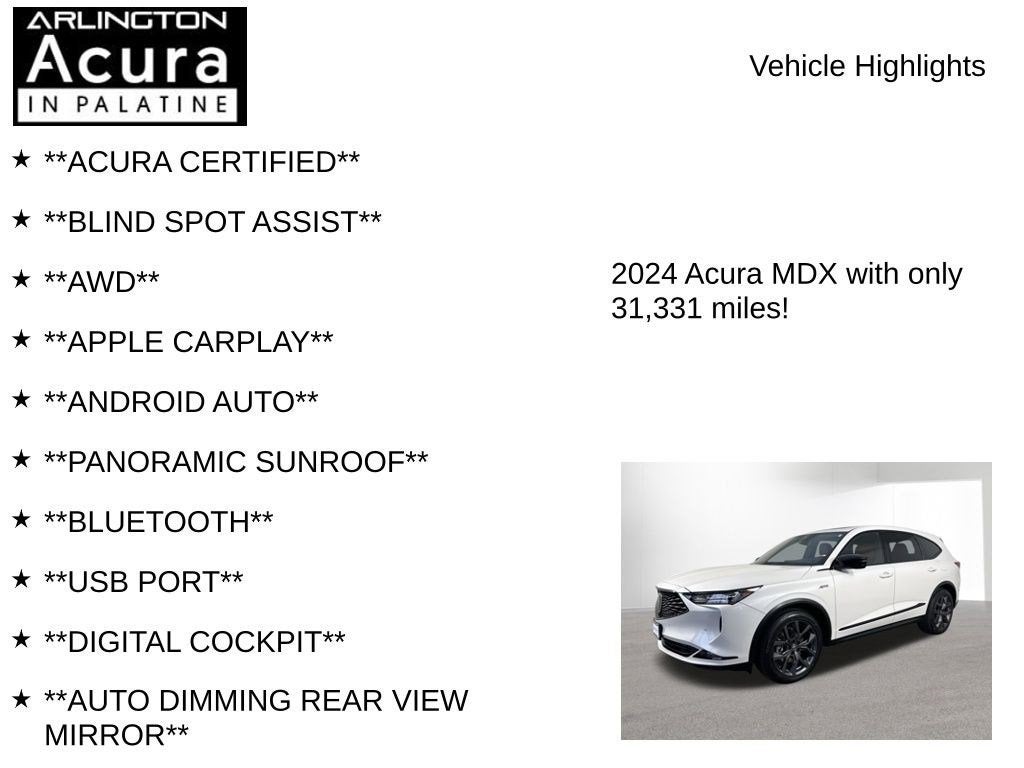 2024 Acura MDX SH-AWD A-SPEC