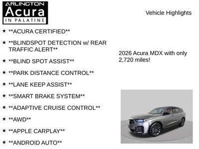2026 Acura MDX w/A-Spec Package