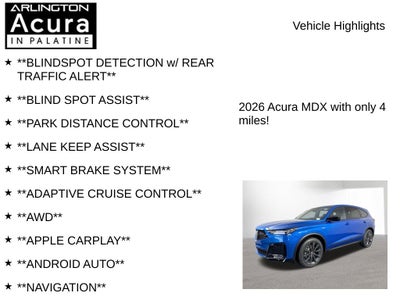 2026 Acura MDX SH-AWD A-Spec