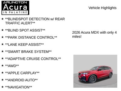 2026 Acura MDX w/A-Spec Package