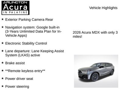 2026 Acura MDX SH-AWD A-Spec