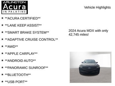 2024 Acura MDX w/A-Spec Package