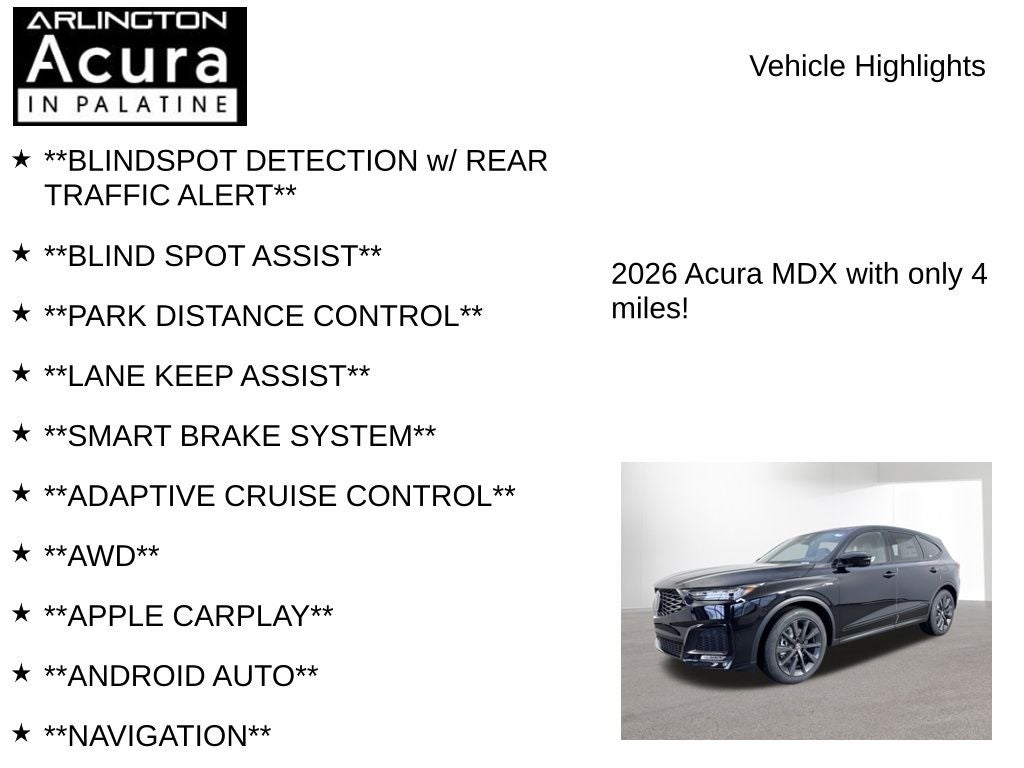 2026 Acura MDX SH-AWD A-Spec