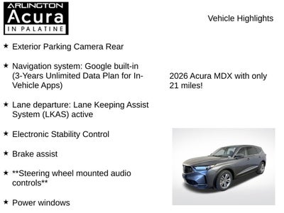 2026 Acura MDX SH-AWD