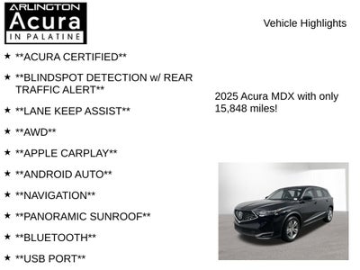 2025 Acura MDX SH-AWD