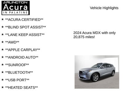 2024 Acura MDX SH-AWD