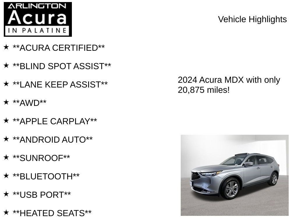 2024 Acura MDX SH-AWD