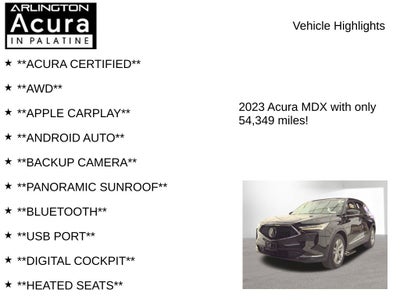2023 Acura MDX SH-AWD