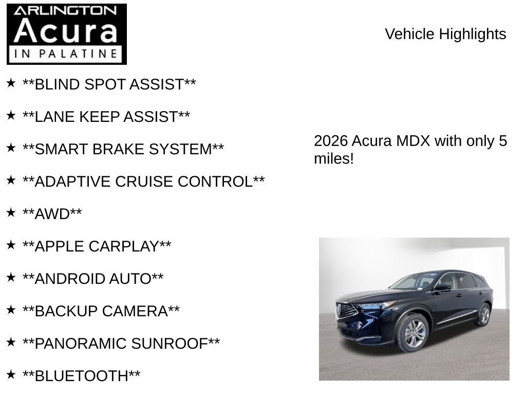 2026 Acura MDX SH-AWD