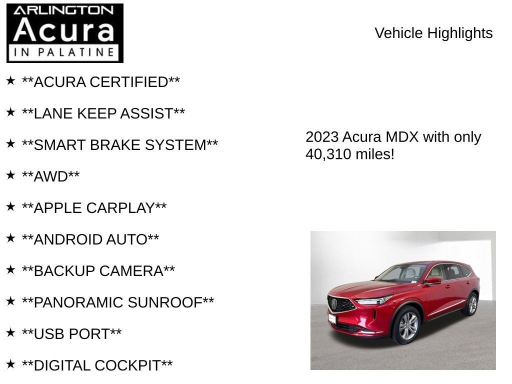 2023 Acura MDX SH-AWD