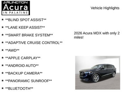 2026 Acura MDX SH-AWD