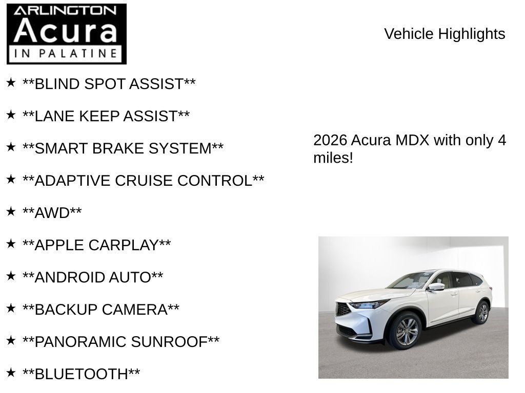 2026 Acura MDX SH-AWD
